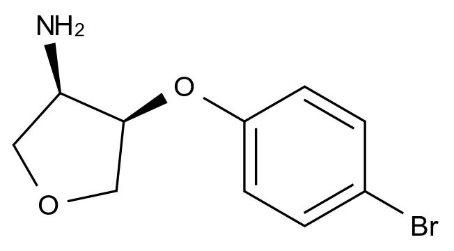 [1258963-55-1](3R,4R)-4-(4-bromophenoxy)tetrahydrofuran-3-amine