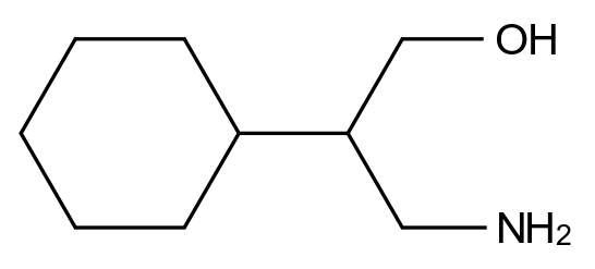  3-Amino-2-cyclohexylpropan-1-ol CAS 130092-31-8 结构式 Chemical Structure