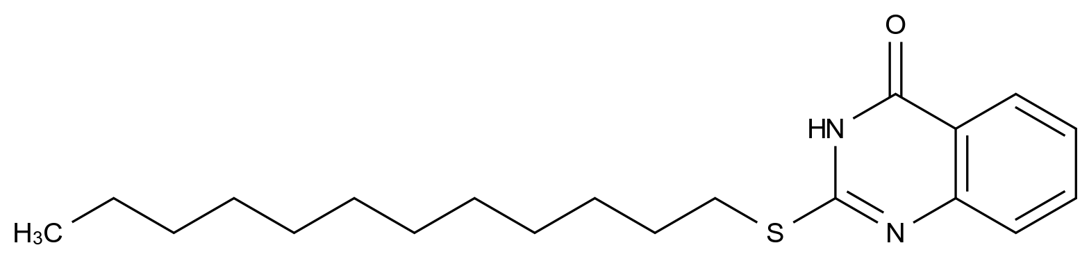  2-(Dodecylsulfanyl)-3,4-dihydroquinazolin-4-one CAS 1311316-90-1 结构式 Chemical Structure