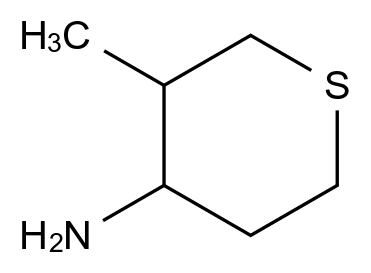  3-Methyltetrahydro-2H-thiopyran-4-amine CAS 1314908-85-4 结构式 Chemical Structure
