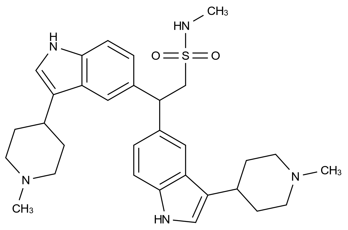  Bisaryl Naratriptan CAS 1346604-16-7 结构式 Chemical Structure