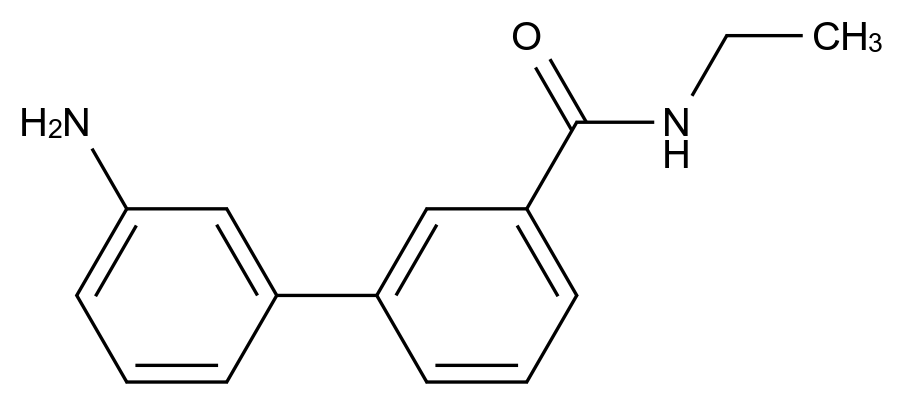  3-(3-Aminophenyl)-N-ethylbenzamide CAS 1373233-34-1 结构式 Chemical Structure