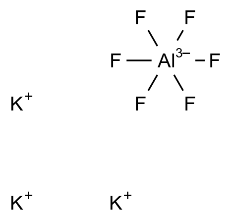 Potassium fluoroaluminate-AR Potassium fluoroaluminate-AR CAS 13775-52-5 结构式 Chemical Structure
