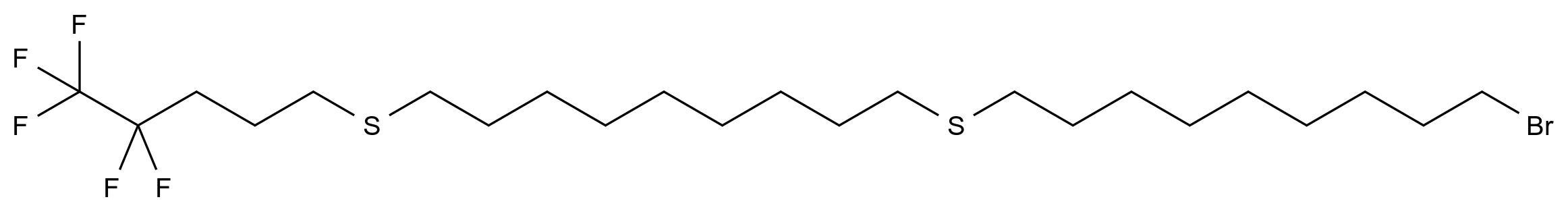 CAS No.:1391053-14-7,9-[[9-[(4,4,5,5,5-Pentafluoropentyl)sulfenyl]nonyl]sulfenyl]nonyl Bromide