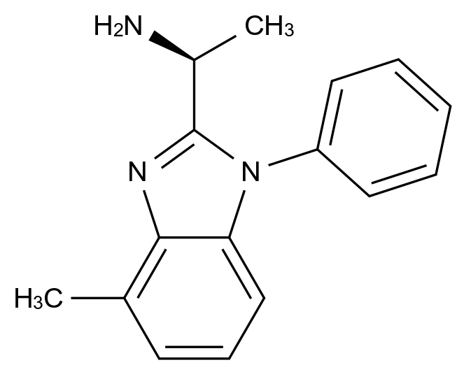  (S)-1-(4-methyl-1-phenyl-1H-benzo[d]imidazol-2-yl)ethan-1-amine CAS 1393175-99-9 结构式 Chemical Structure