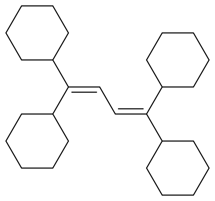 1,1,4,4-tetraphenyl-1,3-butadiene CAS 1450-63-1 chemical structure