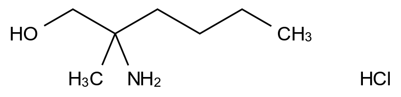 2-Amino-2-methylhexan-1-ol hydrochloride CAS 147156-63-6 chemical structure