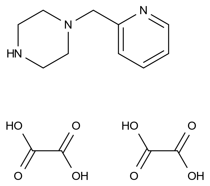  1-(Pyridin-2-ylmethyl)piperazine dioxalate CAS 1609404-09-2 结构式 Chemical Structure