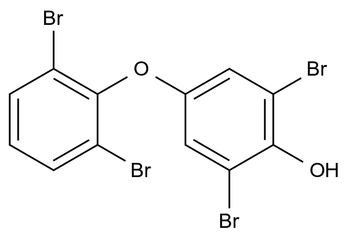  2,6-Dibromo-4-(2,6-dibromophenoxy)phenol CAS 1622183-96-3 结构式 Chemical Structure