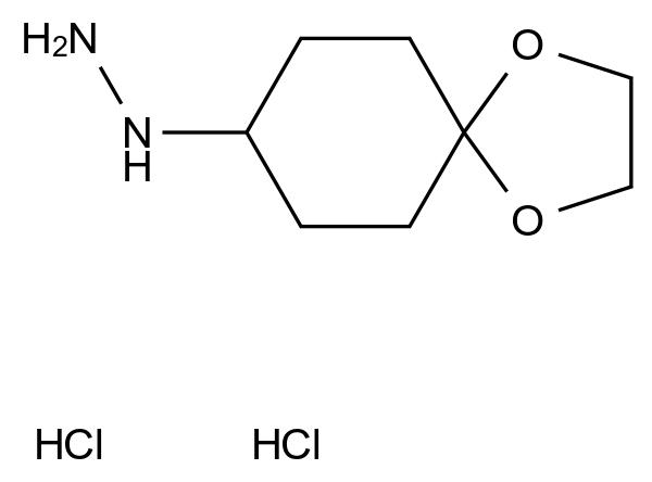  1,4-dioxaspiro[4.5]decan-8-ylhydrazine dihydrochloride CAS 1630725-37-9 结构式 Chemical Structure