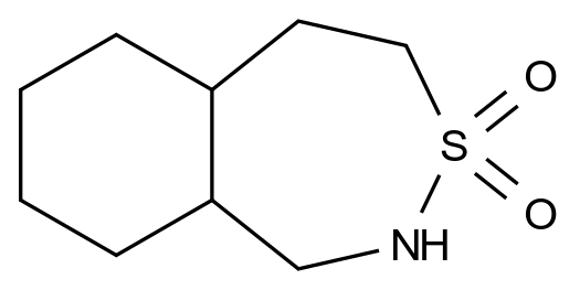  1799978-66-7
Decahydrobenzo[d][1,2]thiazepine 3,3-dioxide CAS 1799978-66-7 结构式 Chemical Structure
