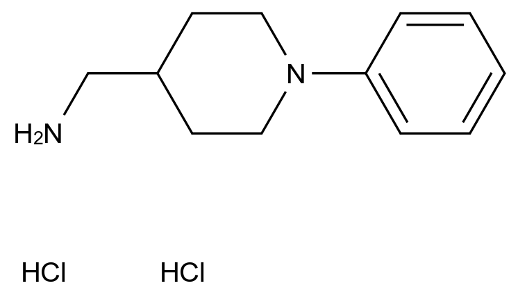 (1-phenylpiperidin-4-yl)methanamine dihydrochloride (1-phenylpiperidin-4-yl)methanamine dihydrochloride CAS 1803609-91-7 结构式 Chemical Structure