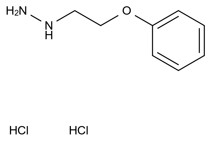 (2-苯氧基乙基)肼二盐酸盐 (2-Phenoxyethyl)hydrazine Dihydrochloride CAS 1808112-53-9 结构式 Chemical Structure