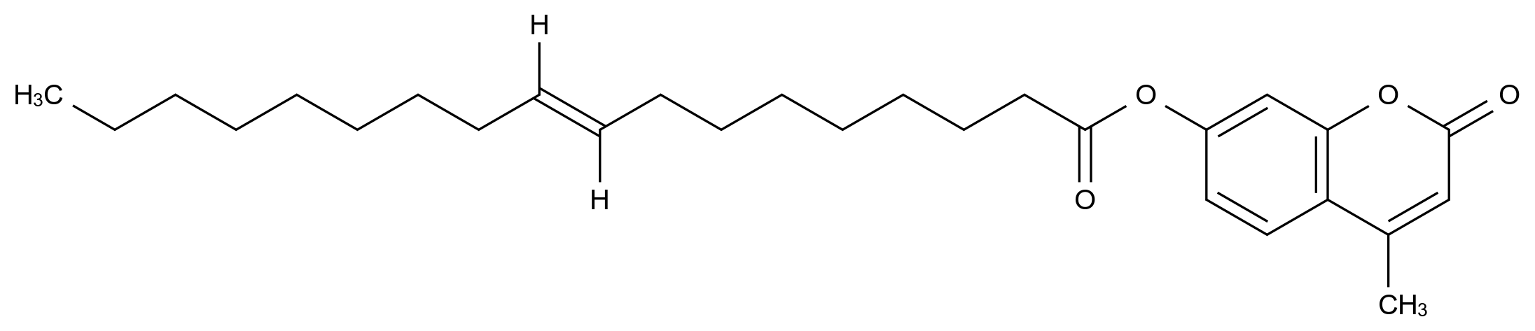  4-Methylumbelliferyl oleate, 98% CAS 18323-58-5 结构式 Chemical Structure