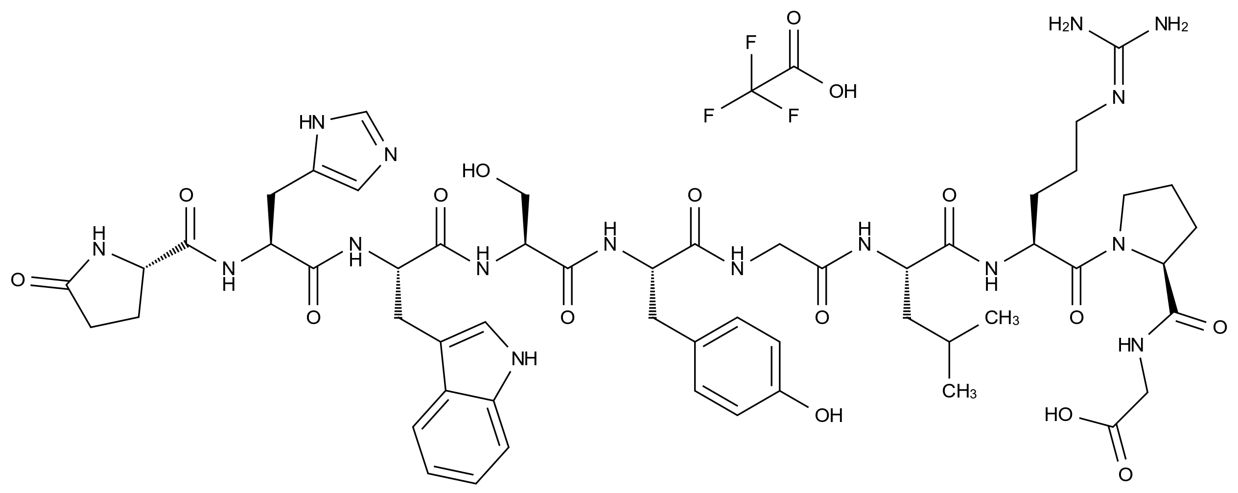 CAS No.:35263-73-1（free base）,LHRH (TFA盐)