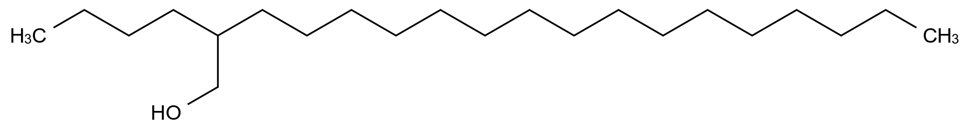  2-Butyl-1-octadecanol CAS 102547-07-9 结构式 Chemical Structure