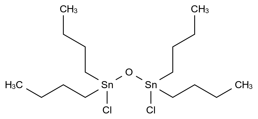 双(二丁基氯锡(IV))氧化物 Bis(dibutyltin(IV) chloride) oxide CAS 10428-19-0 结构式 Chemical Structure