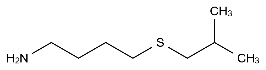  4-(Isobutylthio)butan-1-amine CAS 1157041-58-1 结构式 Chemical Structure