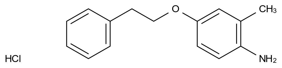  2-Methyl-4-(phenethyloxy)aniline hydrochloride CAS 1185296-12-1 结构式 Chemical Structure
