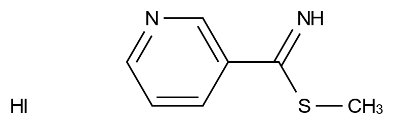  S-Methyl-3-pyridylthioimidate hydroiodide CAS 1185298-67-2 结构式 Chemical Structure