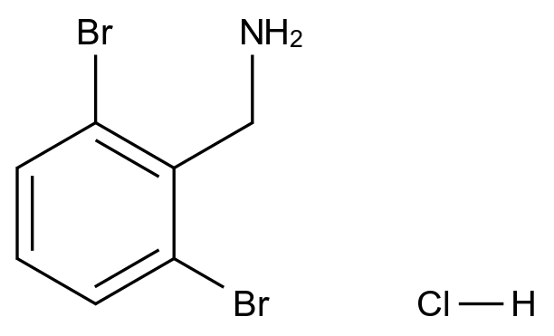  (2,6-Dibromophenyl)methanamine hydrochloride CAS 1214323-07-5 结构式 Chemical Structure