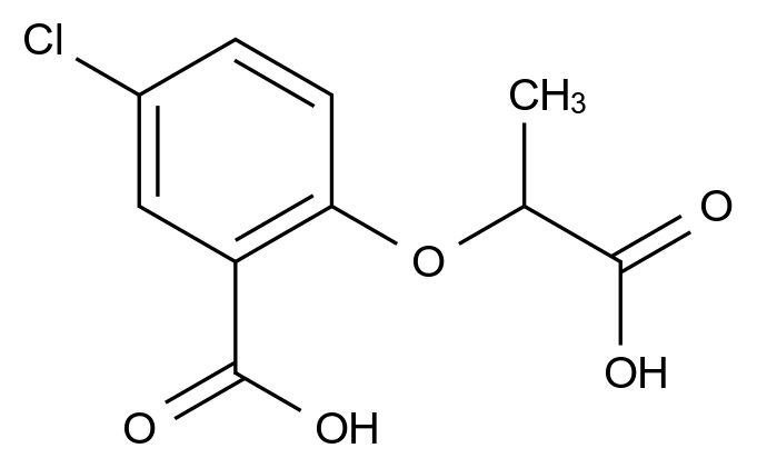 CAS No.:123040-43-7,2-(1-Carboxyethoxy)-5-Chlorobenzoic Acid