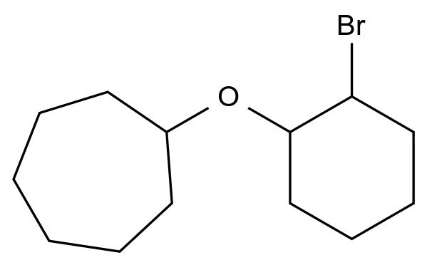  ((2-Bromocyclohexyl)oxy)cycloheptane CAS 1249655-61-5 结构式 Chemical Structure