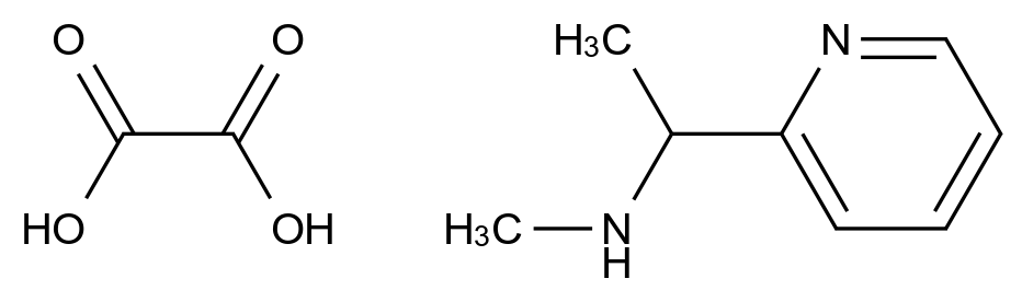  N-Methyl-1-(pyridin-2-yl)ethanamine oxalate CAS 1260763-13-0 结构式 Chemical Structure