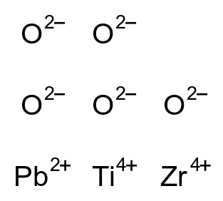 Lead Titanium Zirconium Oxide (~30% by weight) CAS 12626-81-2 chemical structure