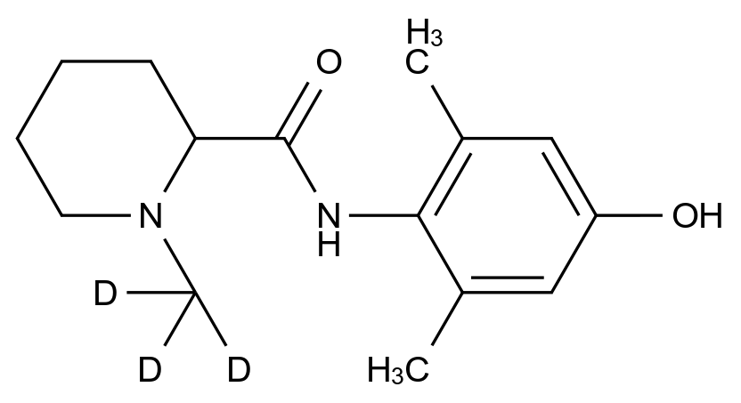CAS No.:1323251-06-4,4-Hydroxy Mepivacaine-d3