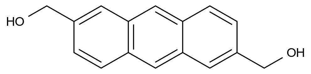  Anthracene-2,6-diyldimethanol CAS 138308-90-4 结构式 Chemical Structure