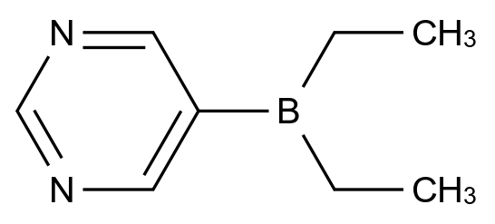  5-(Diethylboryl)pyrimidine CAS 139298-13-8 结构式 Chemical Structure