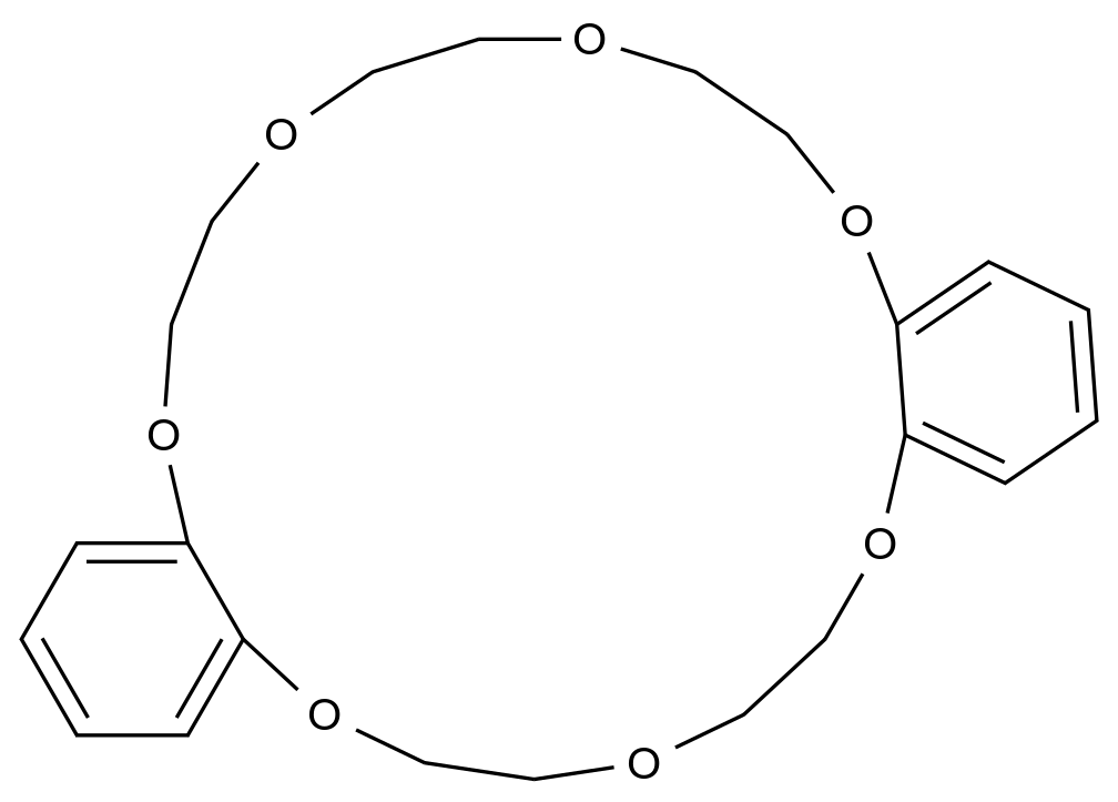 6,7,9,10,12,13,20,21,23,24-Decahydrodibenzo[b,k][1,4,7,10,13,16,19]heptaoxacyclohenicosine CAS 14098-41-0 结构式 Chemical Structure