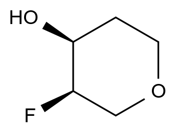 (3R,4S)-3-氟噁烷-4-醇 (3R,4S)-3-fluorooxan-4-ol CAS 1893404-91-5 结构式 Chemical Structure
