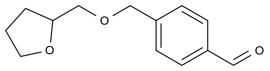 4-(((Tetrahydrofuran-2-yl)methoxy)methyl)benzaldehyde CAS 1443336-84-2 结构式 Chemical Structure