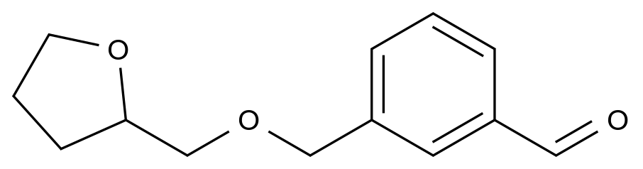  3-(((Tetrahydrofuran-2-yl)methoxy)methyl)benzaldehyde CAS 1443345-66-1 结构式 Chemical Structure