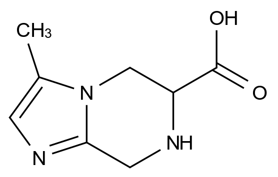 3-Methyl-5,6,7,8-tetrahydroimidazo[1,2-a]pyrazine-6-carboxylic acid CAS 144888-66-4 结构式 Chemical Structure