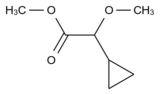  Methyl 2-cyclopropyl-2-methoxyacetate CAS 1484686-43-2 结构式 Chemical Structure