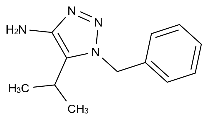  1-Benzyl-5-isopropyl-1h-1,2,3-triazol-4-amine CAS 1506579-22-1 结构式 Chemical Structure