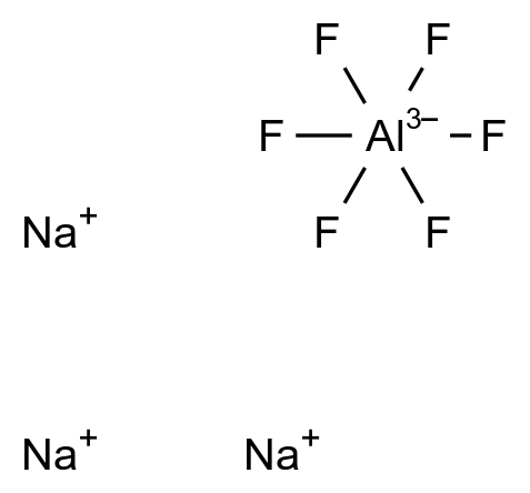 铝氟酸钠 sodium aluminofluorate CAS 15096-52-3 结构式 Chemical Structure