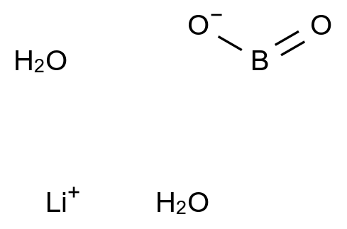 偏硼酸锂 二水合物 Lithium metaborate dihydrate CAS 15293-74-0 结构式 Chemical Structure