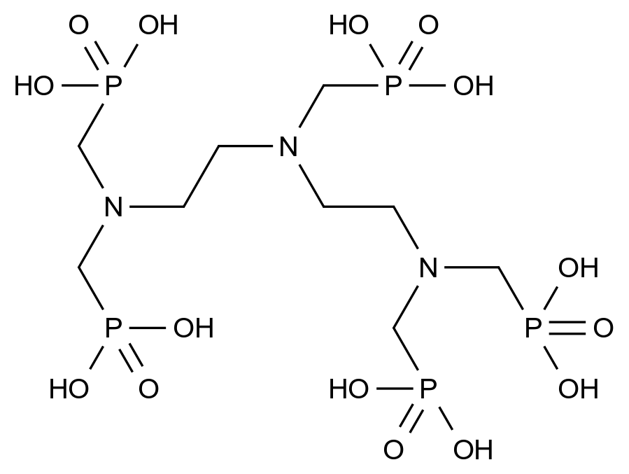 二乙烯三胺五（甲基膦酸） 溶液 Diethylenetriaminepenta(methylphosphonic acid) solution CAS 15827-60-8 结构式 Chemical Structure