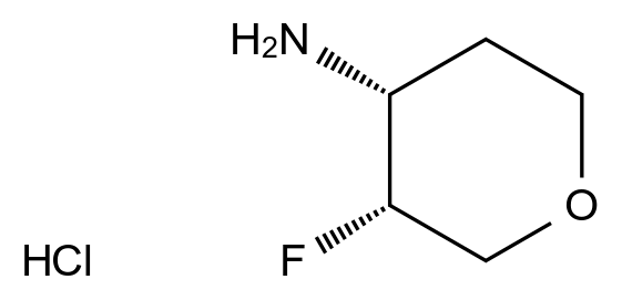 (3R,4R)-3-氟噁烷-4-胺盐酸 (3R,4R)-3-fluorooxan-4-amine hydrochloride CAS 1895912-86-3 结构式 Chemical Structure