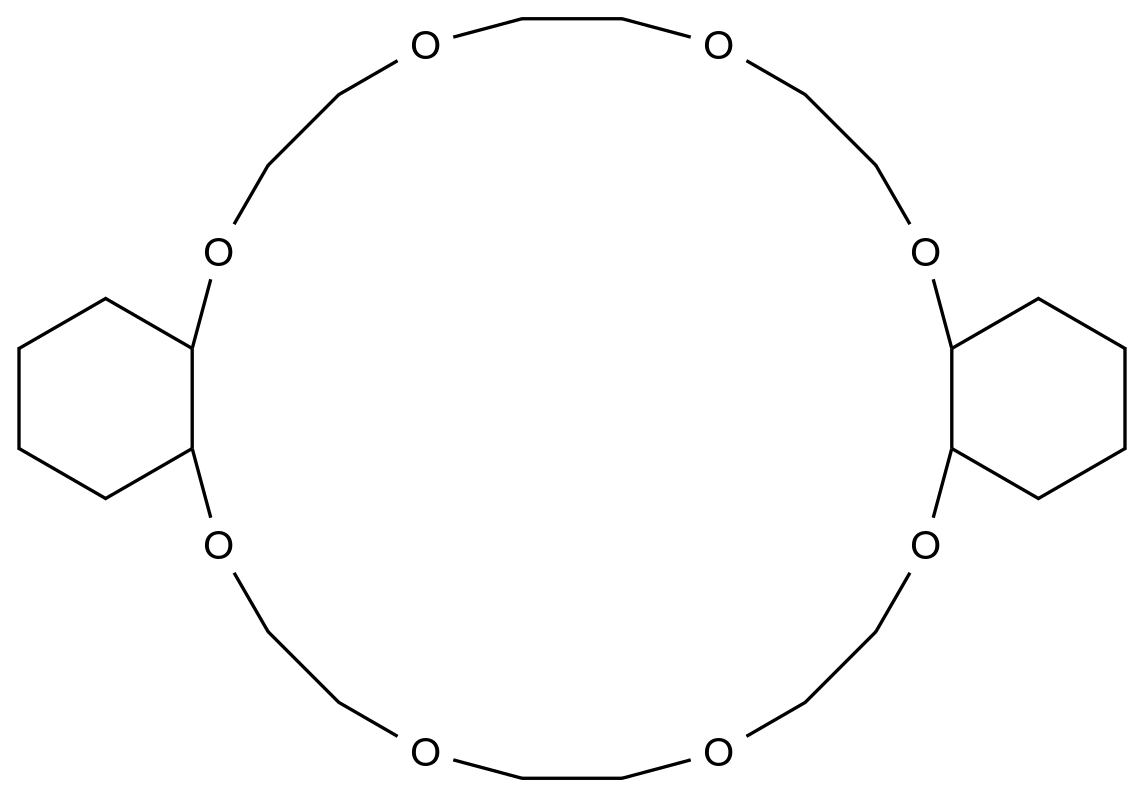  Dicyclohexano-24-crown-8 CAS 17455-23-1 结构式 Chemical Structure