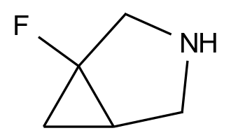  1-Fluoro-3-azabicyclo[3.1.0]Hexane CAS 1781296-88-5 结构式 Chemical Structure