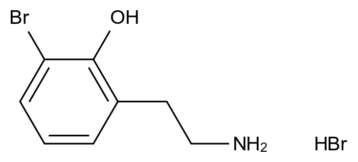 2-(2-aminoethyl)-6-bromophenol hydrobromide 2-(2-aminoethyl)-6-bromophenol hydrobromide CAS 1795187-83-5 结构式 Chemical Structure