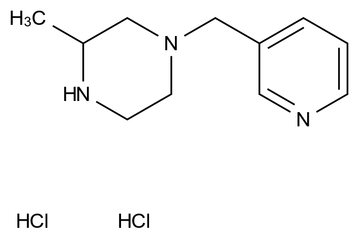 3-methyl-1-(pyridin-3-ylmethyl)piperazine dihydrochloride 3-methyl-1-(pyridin-3-ylmethyl)piperazine dihydrochloride CAS 1803571-65-4 结构式 Chemical Structure