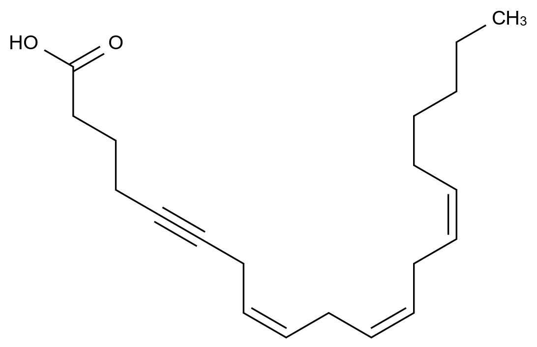(8Z,11Z,14Z)-Icosa-8,11,14-trien-5-ynoic acid CAS 58688-54-3 chemical structure