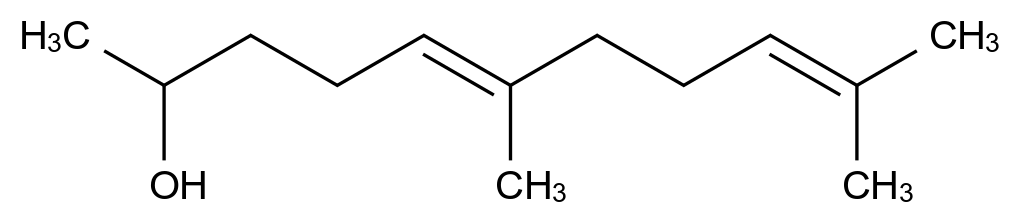 (E)-6,10-Dimethylundeca-5,9-dien-2-ol CAS 7733-91-7 结构式 Chemical Structure