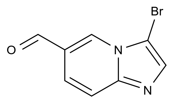  3-bromoimidazo[1,2-a]pyridine-6-carbaldehyde CAS 1004550-20-2 结构式 Chemical Structure